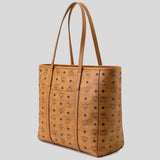 MCM Medium Toni Top-Zip Shopper in Visetos Cognac MWPGSMT01CO001
