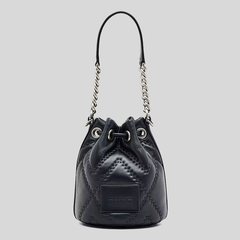 Marc Jacobs The Quilted Leather J Marc Bucket Bag Black 2F3HCR045H01