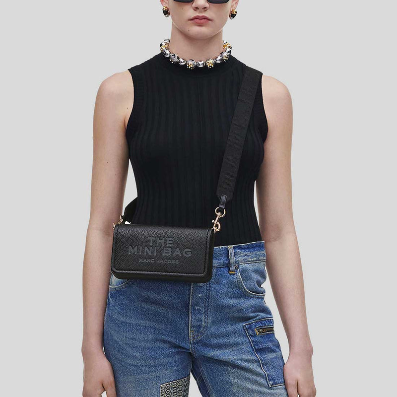 MARC JACOBS The Leather Mini Bag Black 2S4SMN080S02