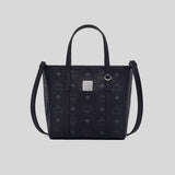 MCM Mini Toni Top-Zip Shopper In Visetos Black MWPAATN04BK001 lussocitta lusso città