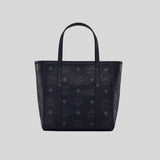 MCM Mini Toni Top-Zip Shopper In Visetos Black MWPAATN04BK001