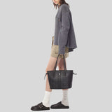 MCM Small Reversible Liz Shopper in Visetos Black MWPDSLR02BK001
