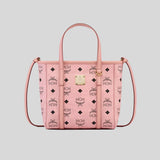 MCM Mini Toni Top-Zip Shopper In Visetos Soft Pink MWSFSTA02CO001