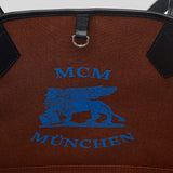 MCM Medium Liz Shopper in Visetos Black MWPGSLR02BK001