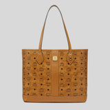 MCM Medium Liz Shopper in Visetos Cognac MWPGSLR02CO001