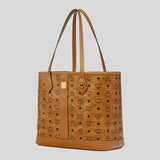 MCM Medium Liz Shopper in Visetos Cognac MWPGSLR02CO001