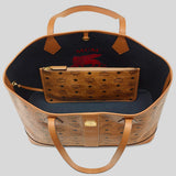 MCM Medium Liz Shopper in Visetos Cognac MWPGSLR02CO001
