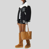 MCM Small Liz Shopper in Visetos Cognac MWPGSLR03CO001