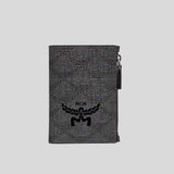 MCM Himmel Bifold Snap Wallet In Lauretos Dark Grey MXSEAAC05ED001