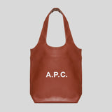 A.P.C Ninon Small Tote Bag Nut Brown PUAATM61861 lussocitta lusso città