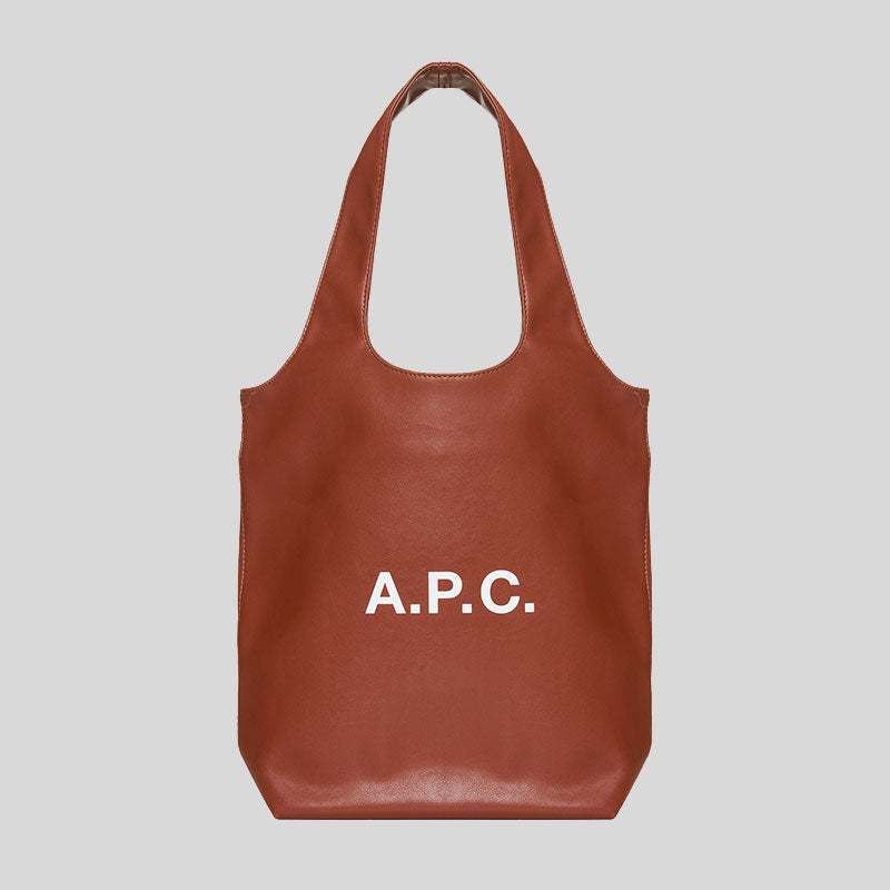 A.P.C Ninon Small Tote Bag Nut Brown PUAATM61861 lussocitta lusso città