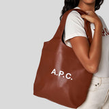 A.P.C Ninon Small Tote Bag Nut Brown PUAATM61861