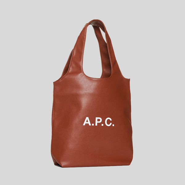 A.P.C Ninon Small Tote Bag Nut Brown PUAATM61861
