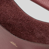 A.P.C. Le Neige Grained Leather Bag Wine PXCBC-F67008