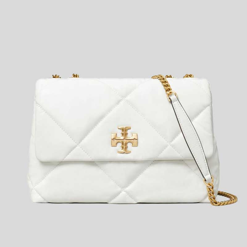 TORY BURCH Kira Diamond Quilt Convertible Shoulder Bag Blanc 154704