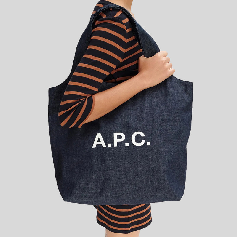 A.P.C. Ninon Unisex Tote Bag Indigo COCSXM61565IAI