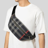 BURBERRY Sonny Nova Check Unisex Bum Bag Navy Grey 80840611