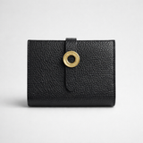 BURBERRY Edie Grained Leather Card Case Wallet Black 81131431