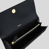 BURBERRY Halton Check Canvas Large Envelop Wallet Black 80840311