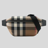 BURBERRY Sonny Nova Check Unisex Bum Bag Taupe Brown 80845551