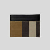 BURBERRY Sandon Check Canvas Card Case Taupe Brown 80846451