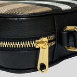 BURBERRY Small Camera Bag Check Canvas Black 81140741