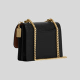 COACH Crossgrain Leather Mini Klare Crossbody Bag Black C9949