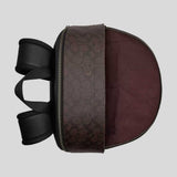 COACH West Backpack In Blocked Signature Canvas Walnut/Tan CAB59