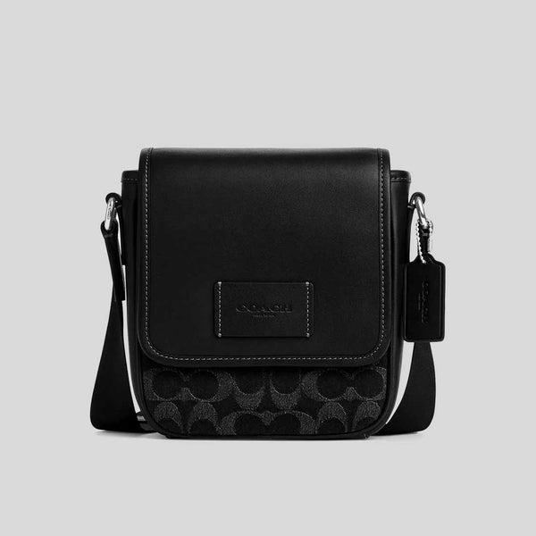 COACH Lucas Crossbody In Signature Denim Black CAJ32