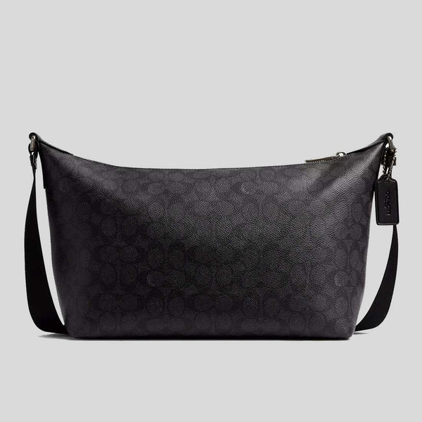 COACH Finn Crossbody Bag In Signature Canvas Charcoal/Black CAJ91