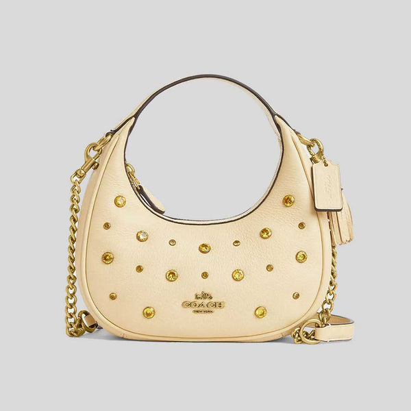 COACH Carmen Mini Crossbody Bag With Crystal Moonlight CAK87