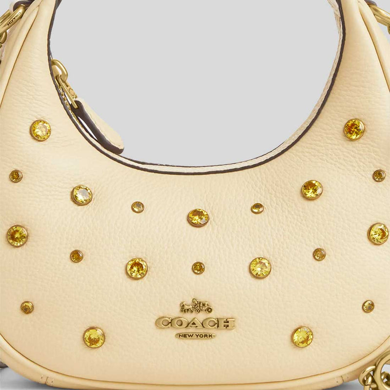 COACH Carmen Mini Crossbody Bag With Crystal Moonlight CAK87