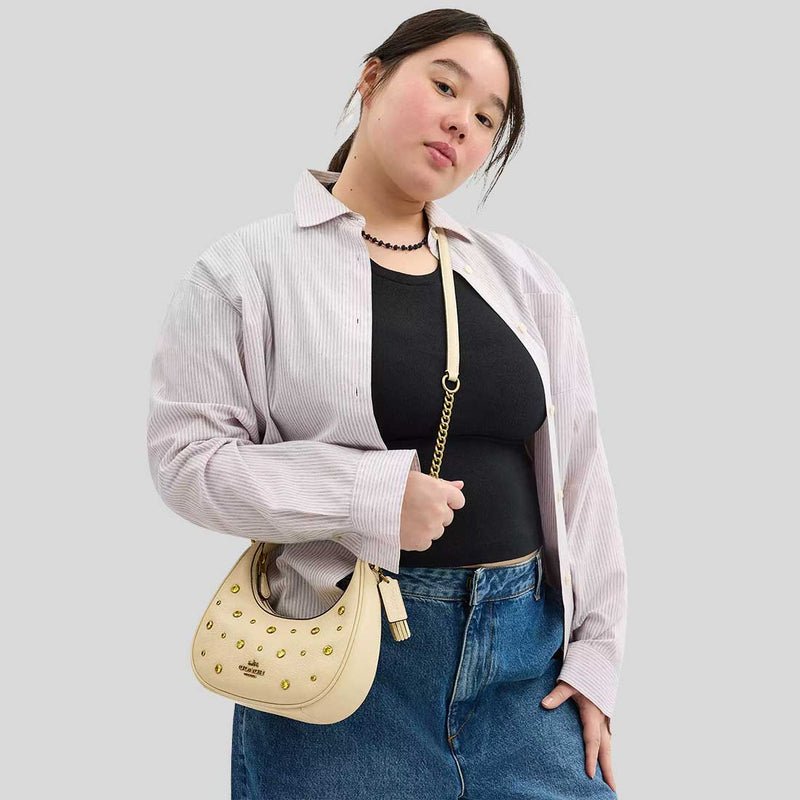 COACH Carmen Mini Crossbody Bag With Crystal Moonlight CAK87