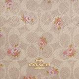 COACH Slim Crossbody Bag In Signature Canvas With Floral Print Sand Multi CBA71