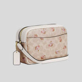 COACH Mini Jamie Camera Bag In Signature Canvas With Floral Print Sand Multi CBA86