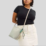 COACH City Bucket Bag With Seahorse Charm Light Pistachio/Sand CBH75