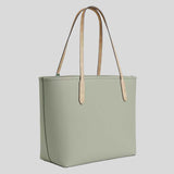 COACH City Tote Bag With Seahorse Charm Light Pistachio/Sand CBH79