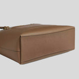 COACH Station Tote Bag In Crossgrain Leather Dark Stone CCD71