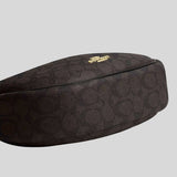 COACH Emily Shoulder Bag In Signature Canvas Walnut/Black CDX17