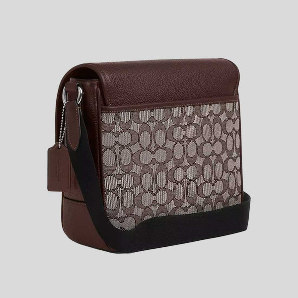 COACH Sprint Map Bag 25 In Signature Jacquard Oak/Maple CE534