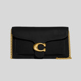 COACH Tabby Chain Clutch Crossbody Bag Dark Black CE772