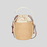 CHLOE Small Woody Basket In Natural Fibers White CHC22SS381G55101