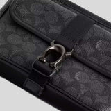 COACH Beck Slim Crossbody In Signature Canvas Charcoal CM337