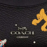 COACH Disney X Coach Slim Id Card Case With Holiday Print Black Multi CN032