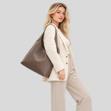 COACH Brooklyn Shoulder Bag 39 Dark Stone CU044