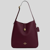 COACH Hadley Large Shoulder Bag Dark Wine CCD65