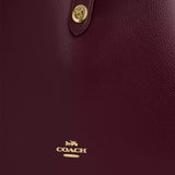 COACH Hadley Large Shoulder Bag Dark Wine CCD65