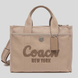 COACH Cargo Tote Bag Dark Natural CP158