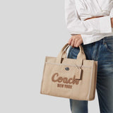 COACH Cargo Tote Bag Dark Natural CP158