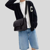 COACH Hitch Messenger Bag In Signature Canvas Charcoal CAH92